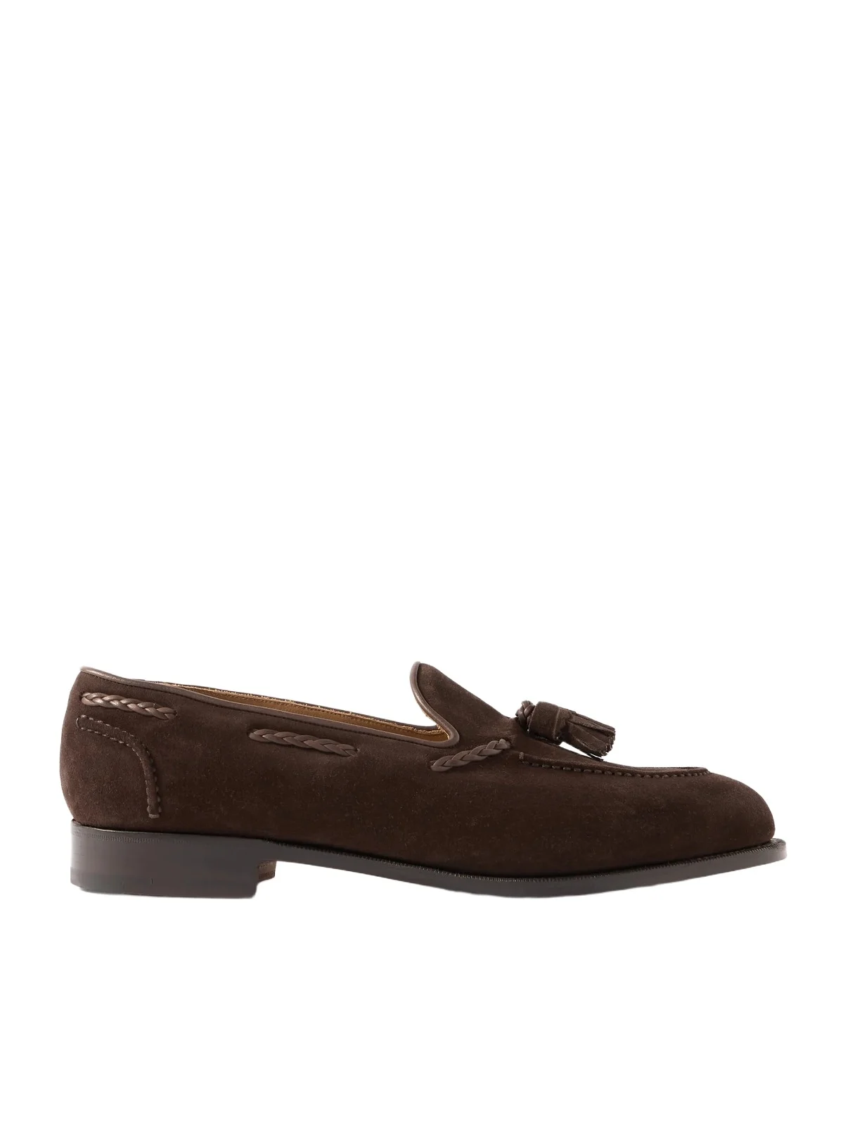 Belgravia Tasseled Leather-Trimmed Suede Loafers - Men Belgravia Tasseled Leather-Trimmed Suede Loafers - Men