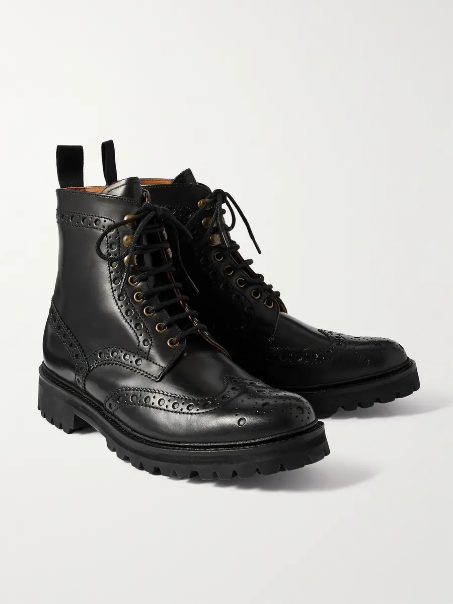 Grenson Fred Leather Brogue Boots - Men | Thumbnail 4 Grenson Fred Leather Brogue Boots - Men | Thumbnail 4