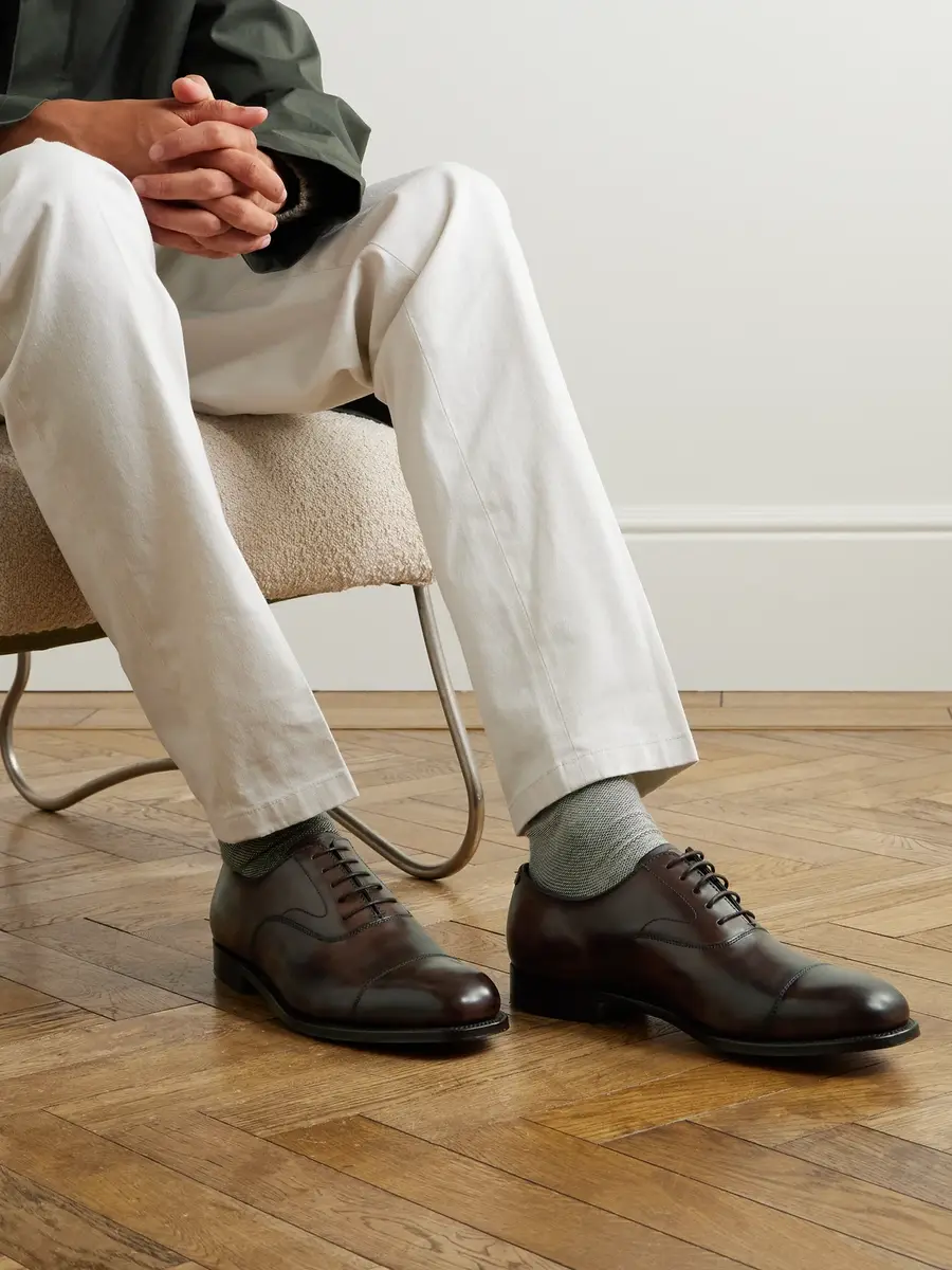 Grenson Cambridge Handpainted Leather Oxford Shoes - Men | Thumbnail 2 Grenson Cambridge Handpainted Leather Oxford Shoes - Men | Thumbnail 2