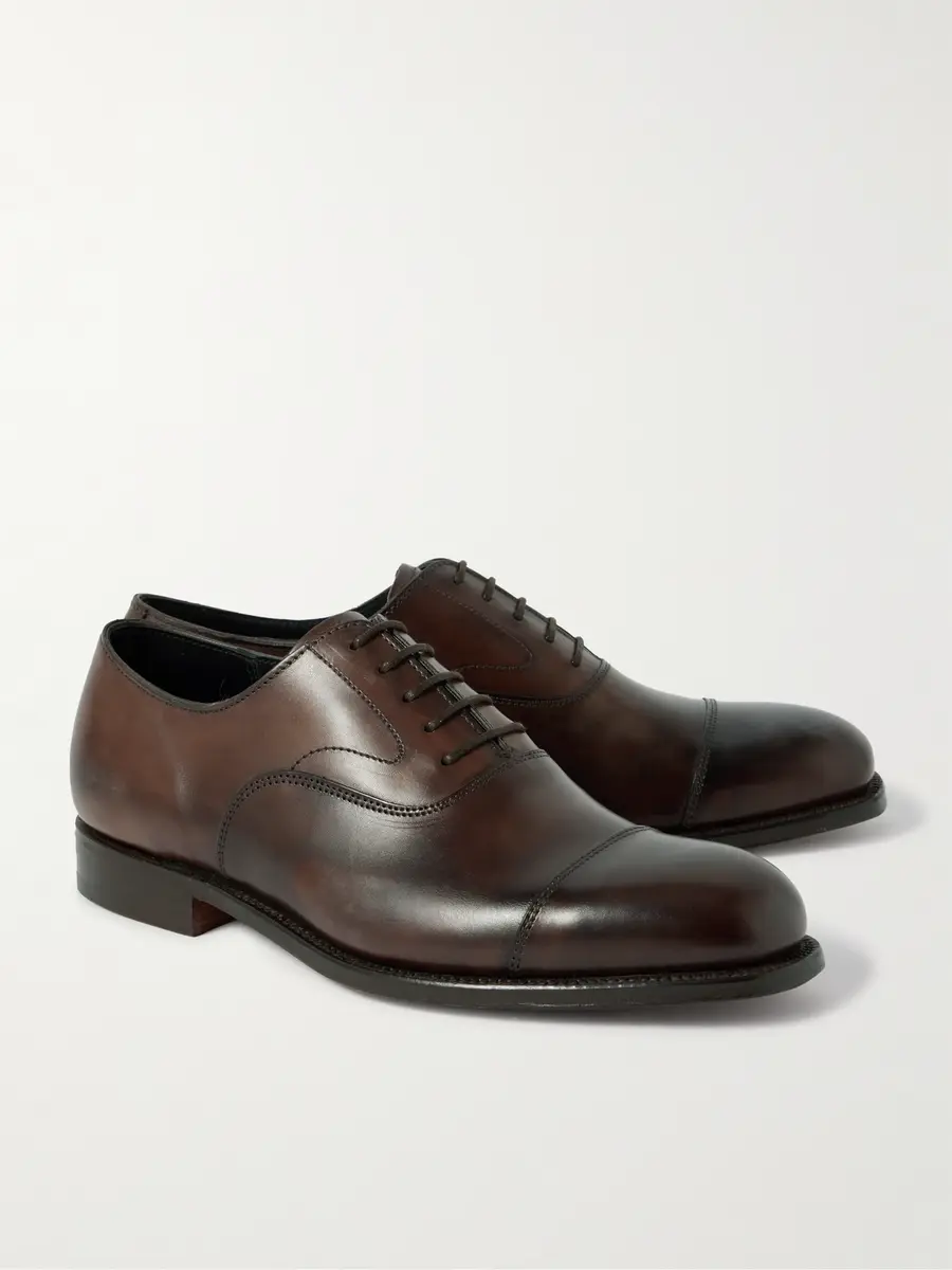 Grenson Cambridge Handpainted Leather Oxford Shoes - Men | Thumbnail 4 Grenson Cambridge Handpainted Leather Oxford Shoes - Men | Thumbnail 4