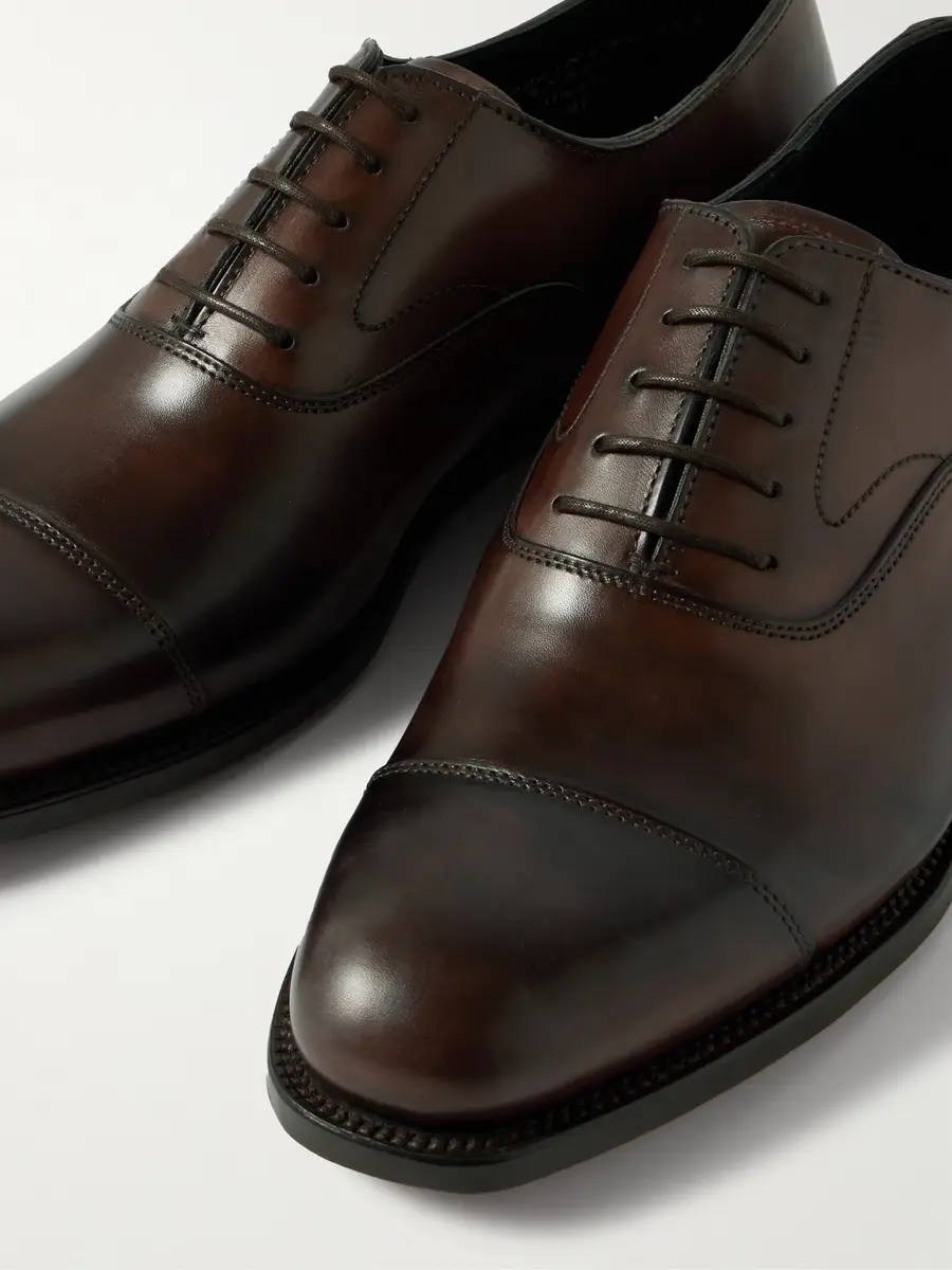 Grenson Cambridge Handpainted Leather Oxford Shoes - Men | Thumbnail 6 Grenson Cambridge Handpainted Leather Oxford Shoes - Men | Thumbnail 6