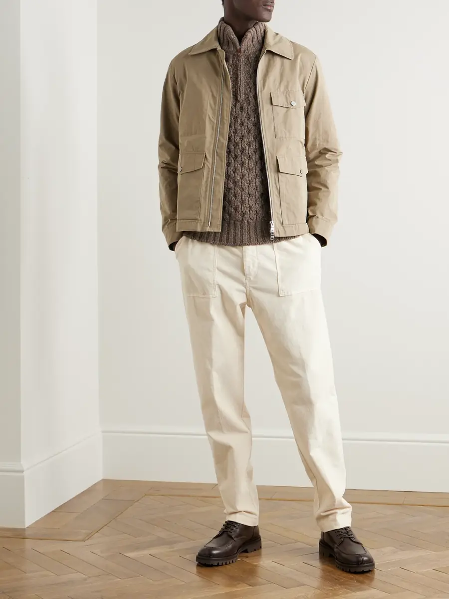 Loro Piana Cable-Knit Cashmere Half-Zip Sweater - Men | Thumbnail 2 Loro Piana Cable-Knit Cashmere Half-Zip Sweater - Men | Thumbnail 2