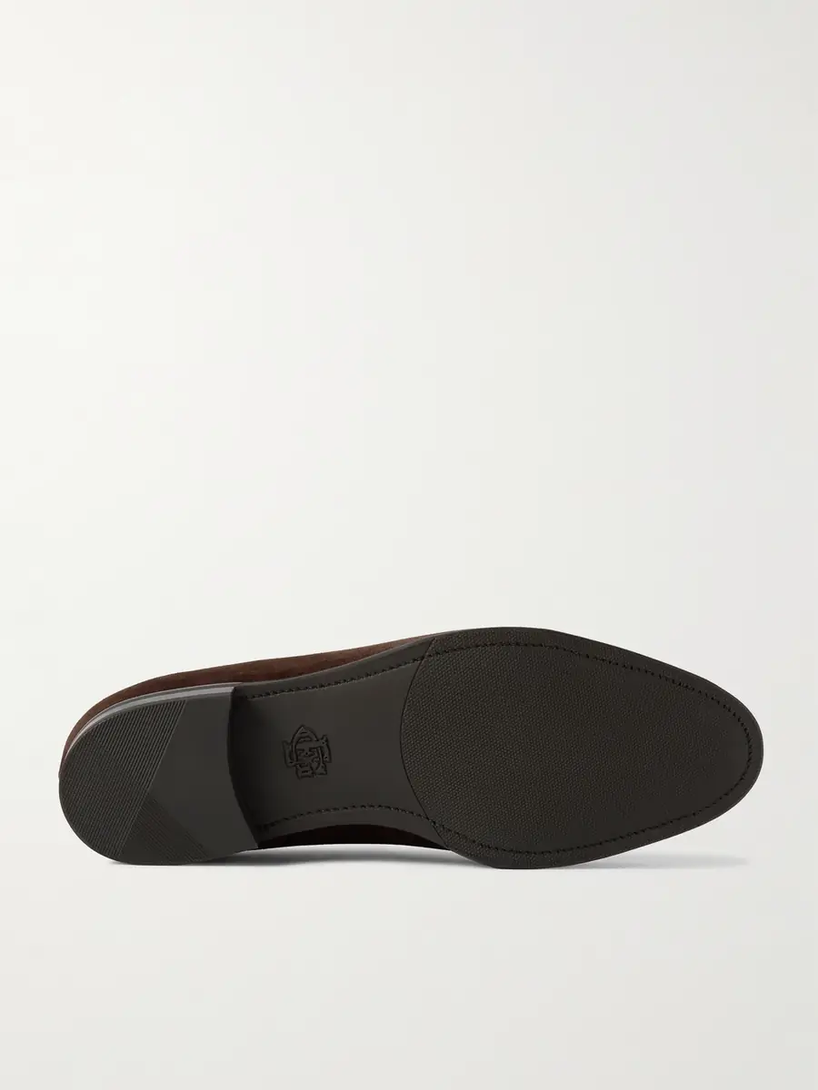 Edward Green Piccadilly Suede Penny Loafers - Men | Thumbnail 3
