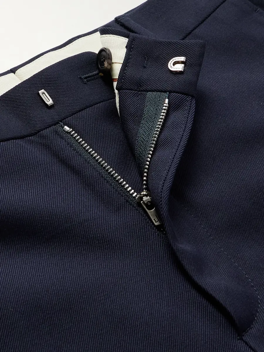 Loro Piana Jarno Straight-Leg Wool and Cotton-Blend Twill Trousers - Men | Thumbnail 5 Loro Piana Jarno Straight-Leg Wool and Cotton-Blend Twill Trousers - Men | Thumbnail 5