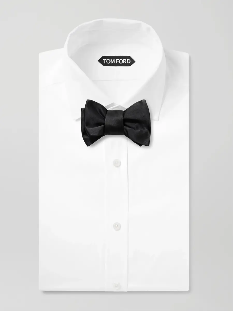 Charvet Pre-Tied Silk-Satin Bow Tie - Men | Thumbnail 2 Charvet Pre-Tied Silk-Satin Bow Tie - Men | Thumbnail 2