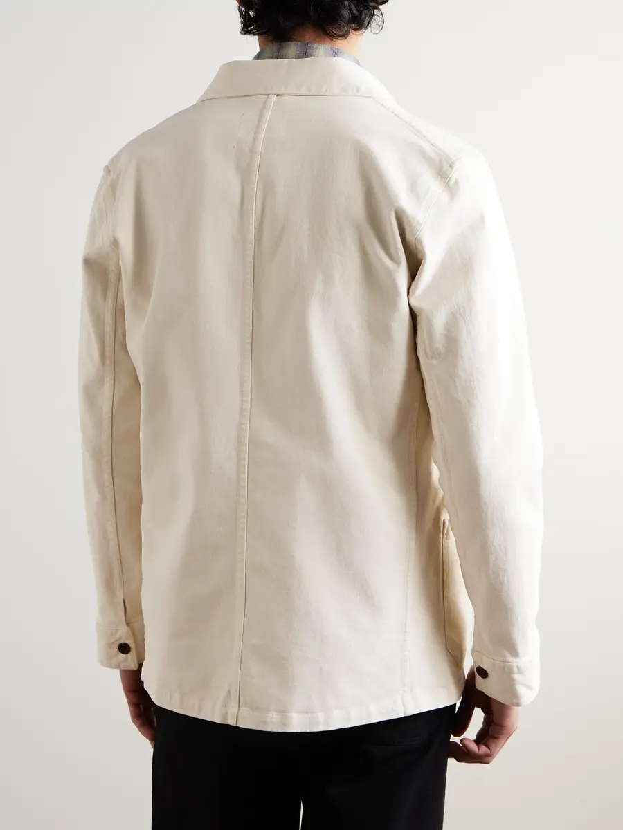 Portuguese Flannel Labura Stretch-Cotton Twill Overshirt - Men | Thumbnail 3