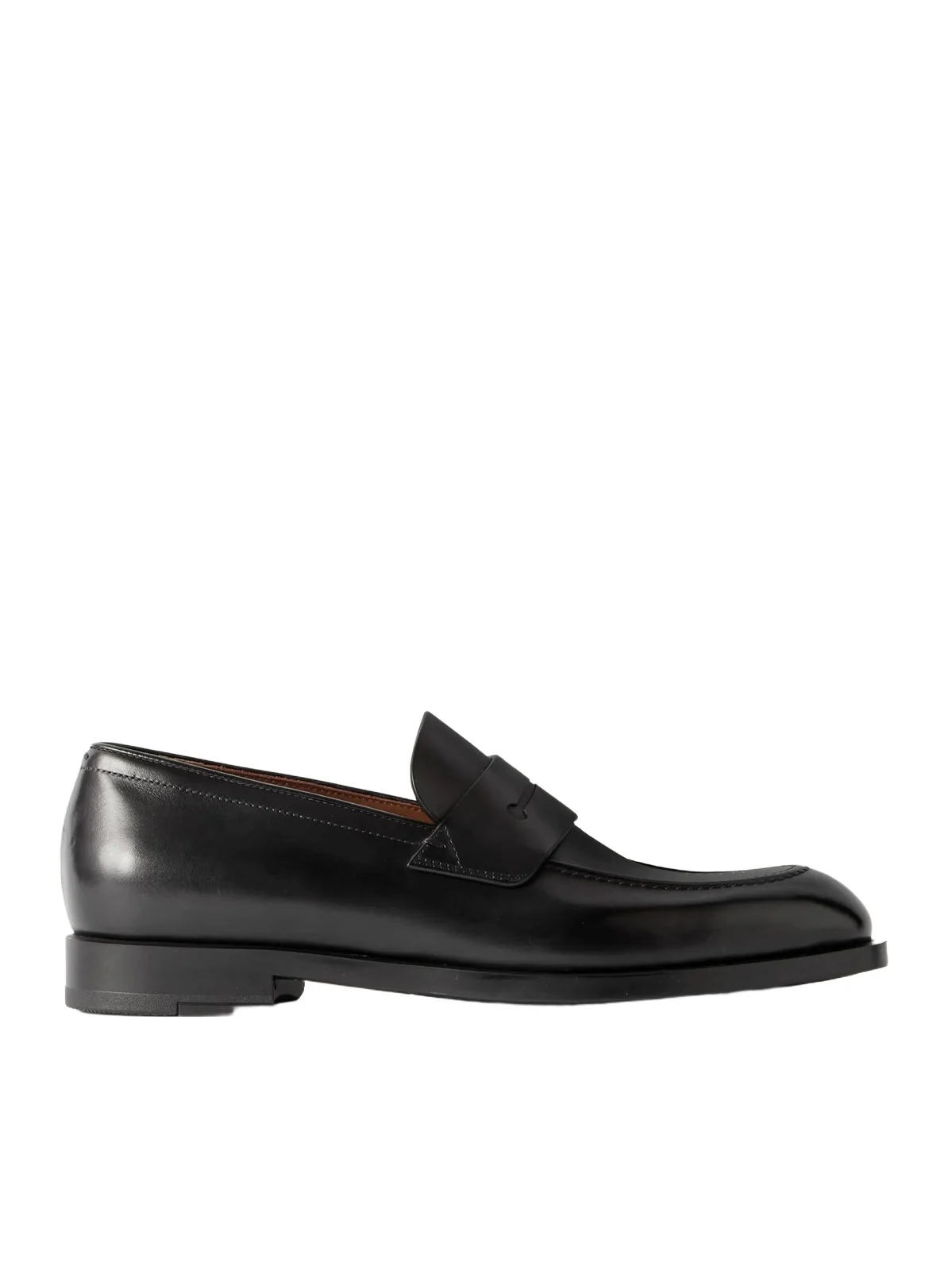 New Classic Flex Glossed-Leather Penny Loafers - Men