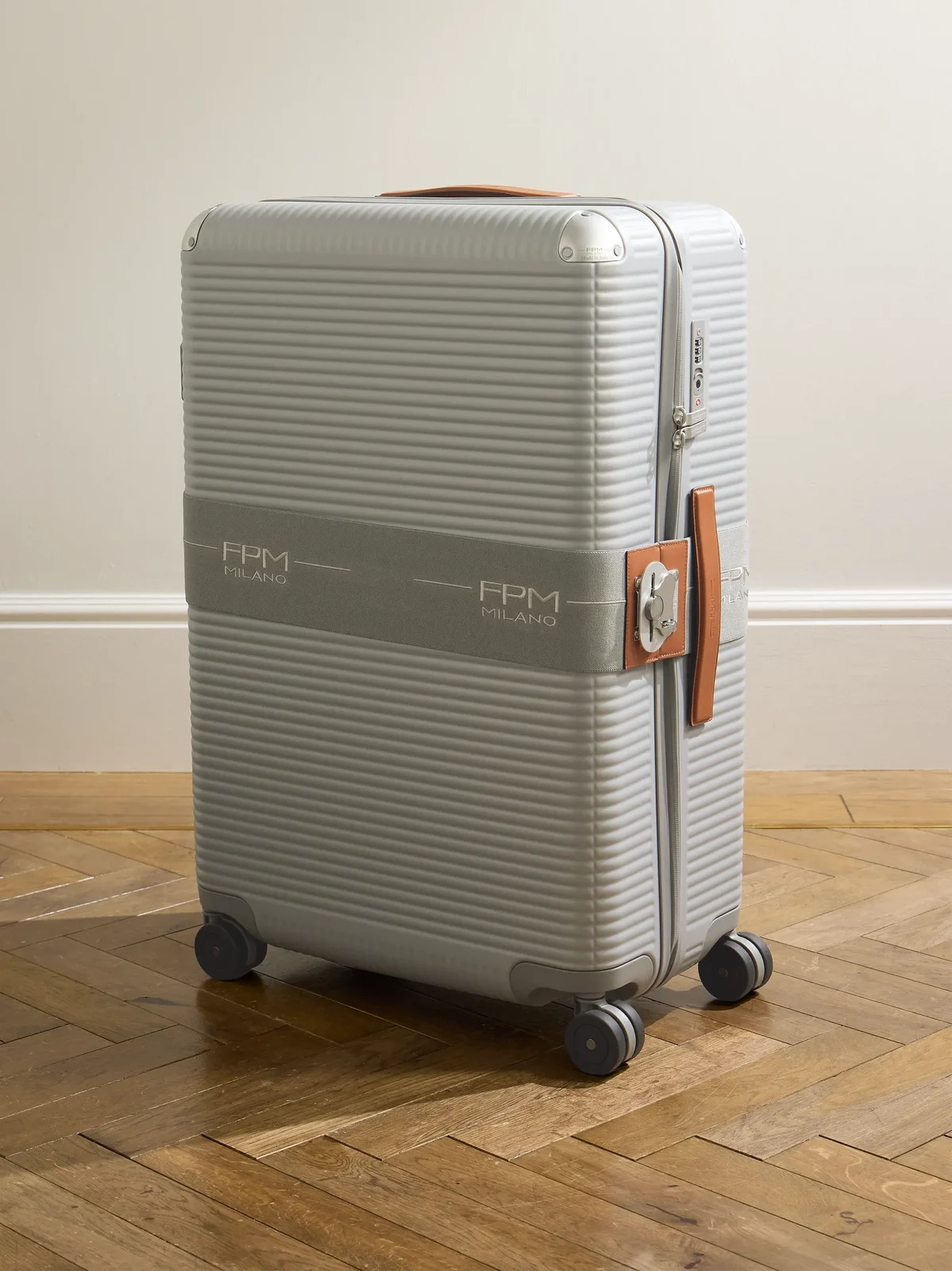 FPM Milano Bank Zip Deluxe 76cm Leather-Trimmed Polycarbonate Spinner Suitcase - Men