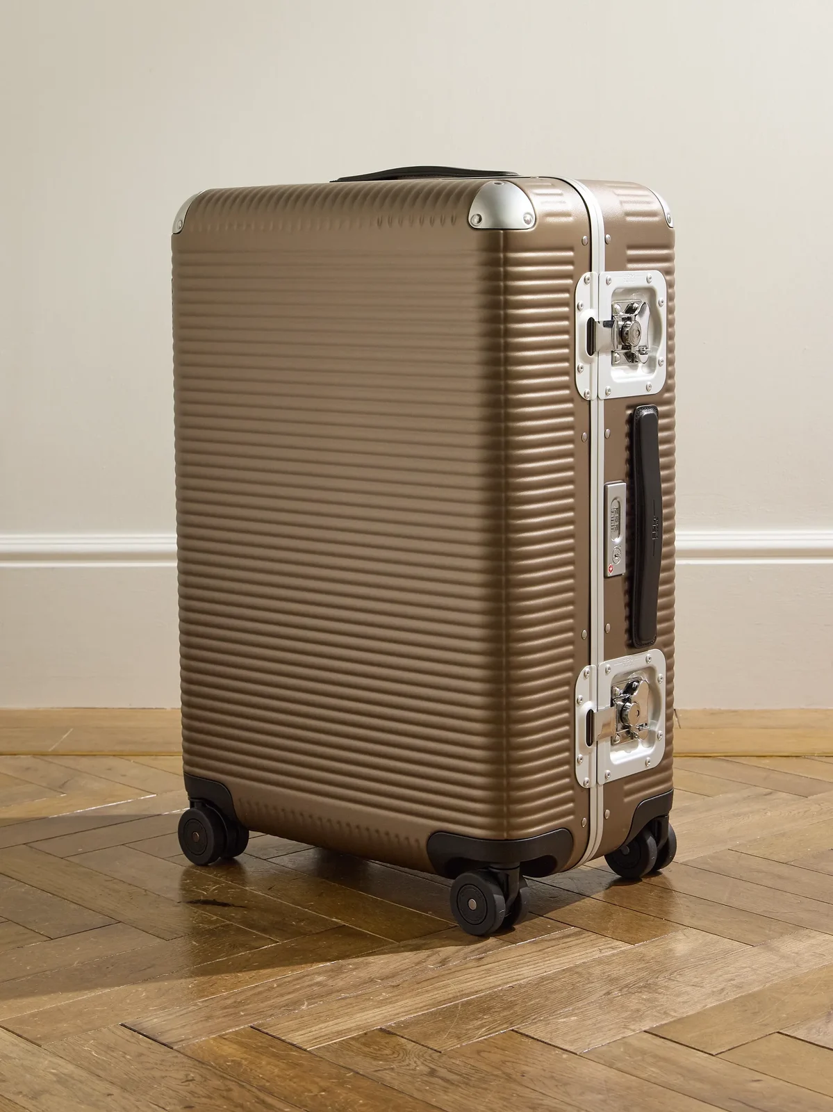 FPM Milano Bank Light 68cm Leather-Trimmed Makrolon® Polycarbonate Spinner Suitcase - Men