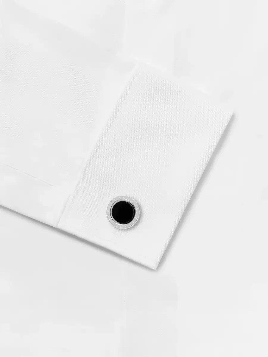 Montblanc Stainless Steel Onyx Cufflinks - Men | Thumbnail 2