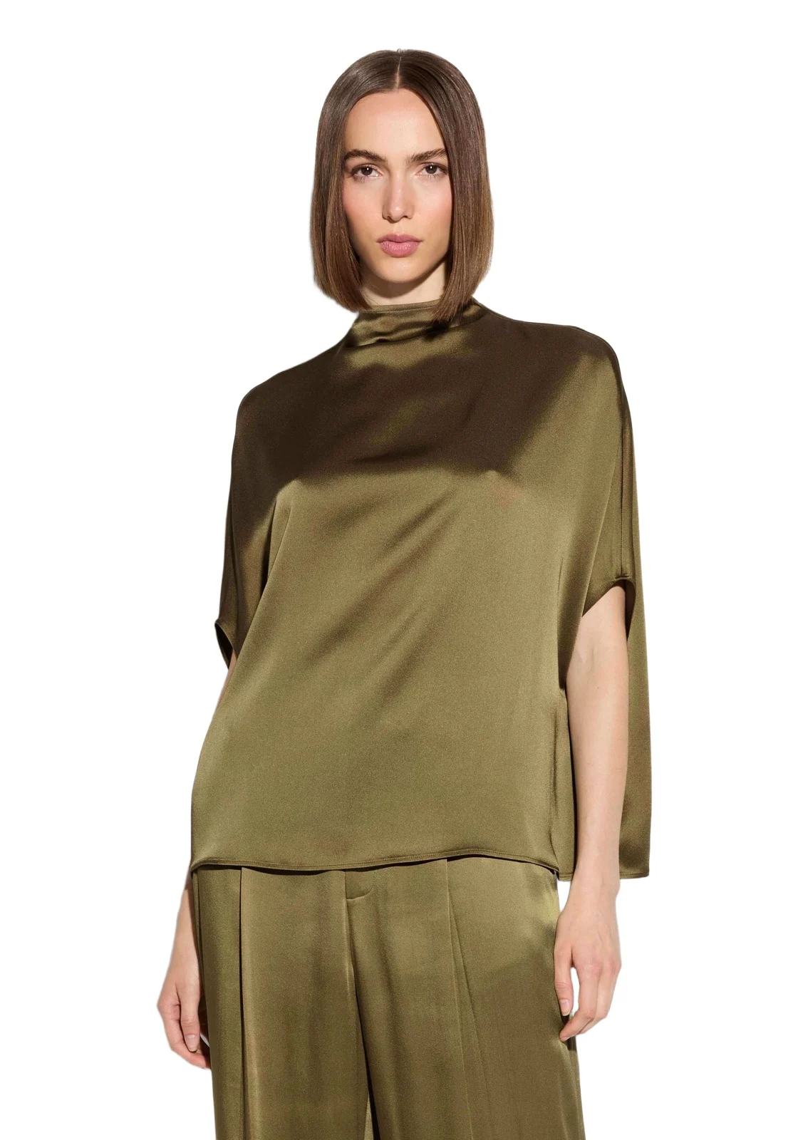 Satin Cape Tee Satin Cape Tee