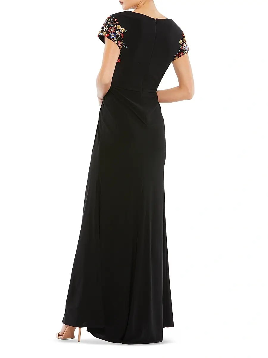 Mac Duggal Women's Embellished Wrap Gown | Thumbnail 2