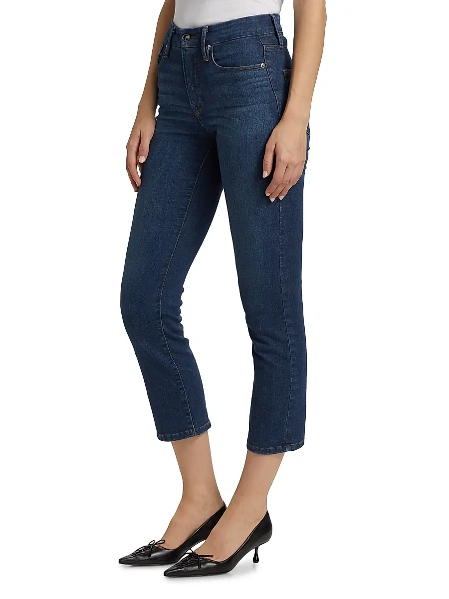 GOOD AMERICAN Women's Good Legs Flared Crop Jeans | Thumbnail 4 GOOD AMERICAN Women's Good Legs Flared Crop Jeans | Thumbnail 4