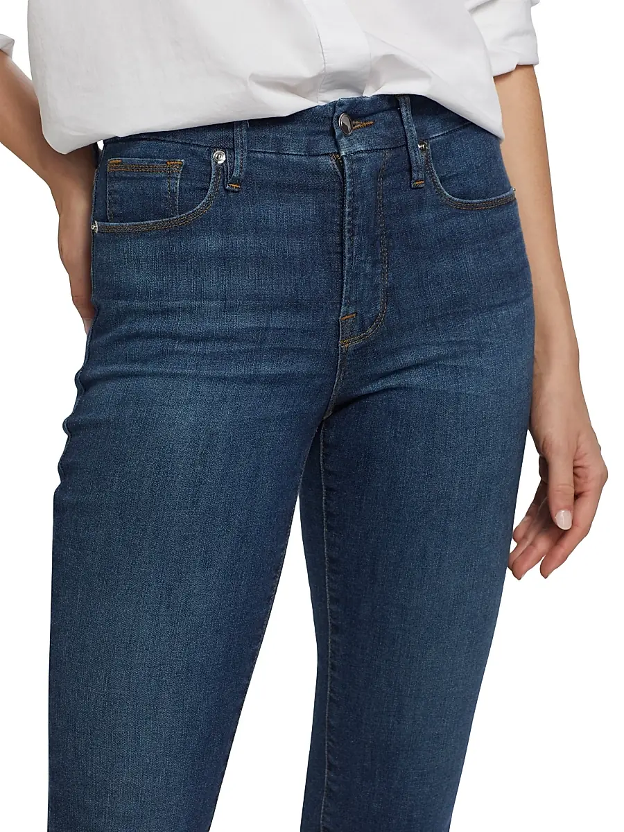 GOOD AMERICAN Women's Good Legs Flared Crop Jeans | Thumbnail 6 GOOD AMERICAN Women's Good Legs Flared Crop Jeans | Thumbnail 6