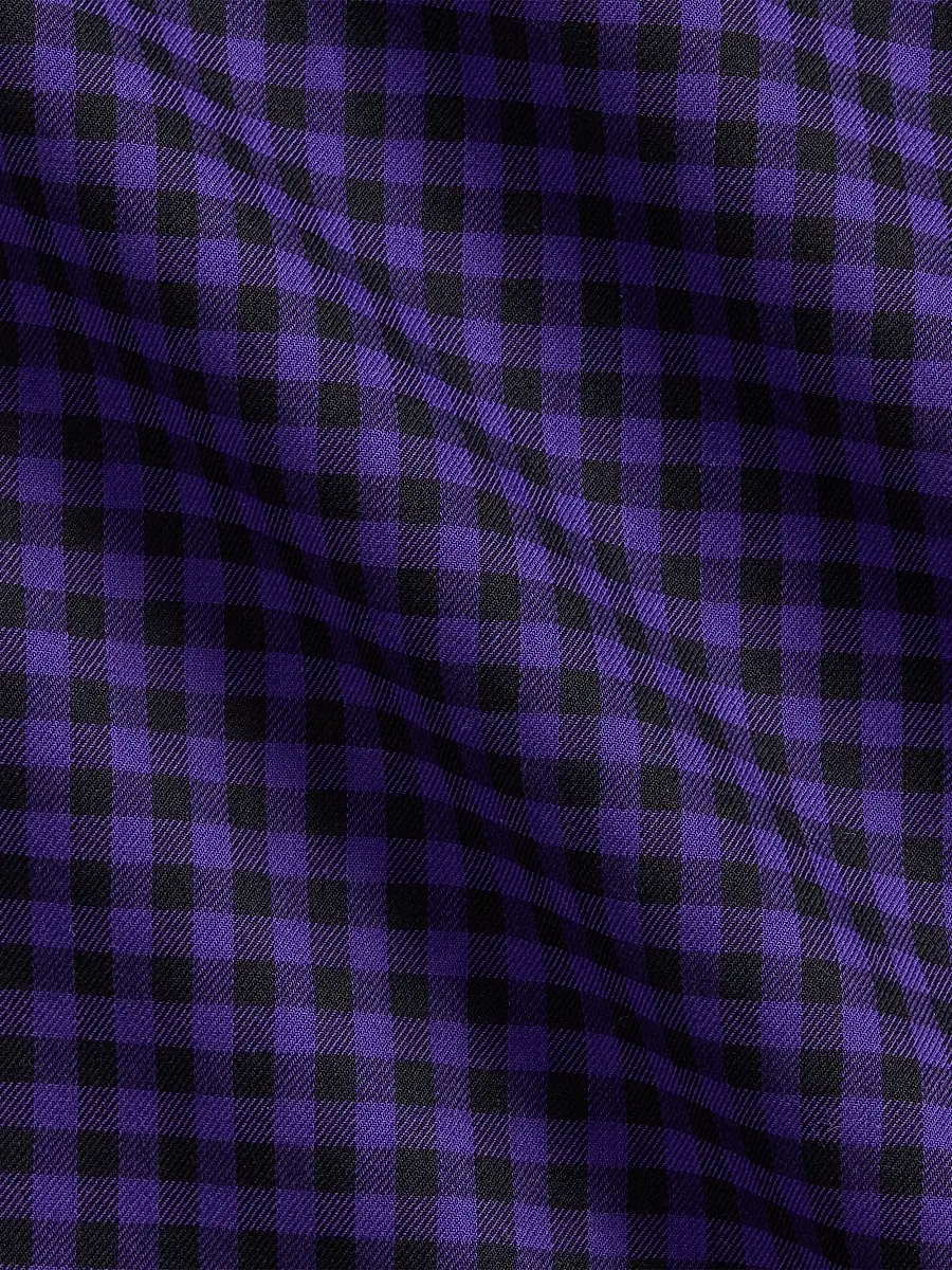 Polo Ralph Lauren Men's Classic-Fit Plaid Twill Shirt - Purple Black | Thumbnail 6 Polo Ralph Lauren Men's Classic-Fit Plaid Twill Shirt - Purple Black | Thumbnail 6