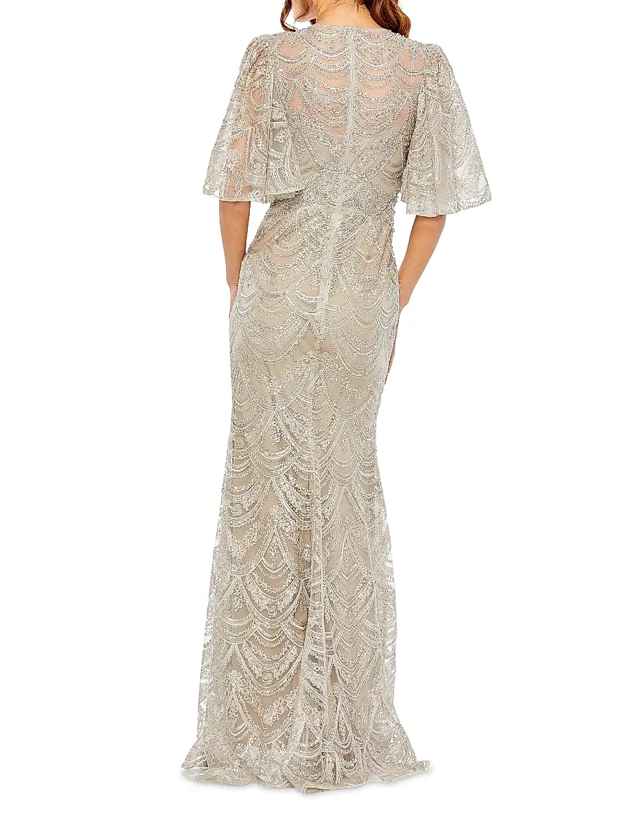 Mac Duggal Women's Embroidered Lace Gown | Thumbnail 2 Mac Duggal Women's Embroidered Lace Gown | Thumbnail 2