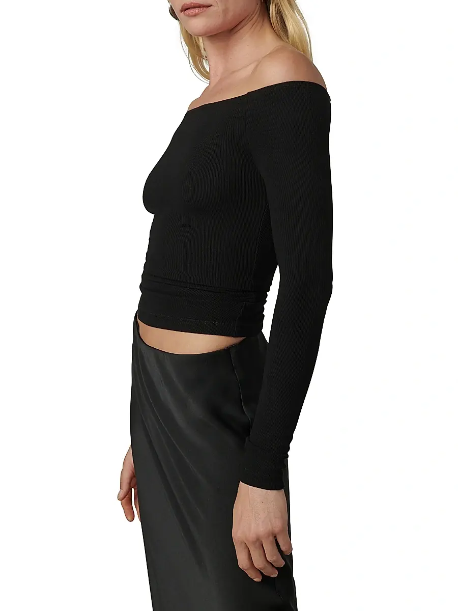 Joe's Jeans Women's The Devin Off-the-Shoulder Top | Thumbnail 4 Joe's Jeans Women's The Devin Off-the-Shoulder Top | Thumbnail 4