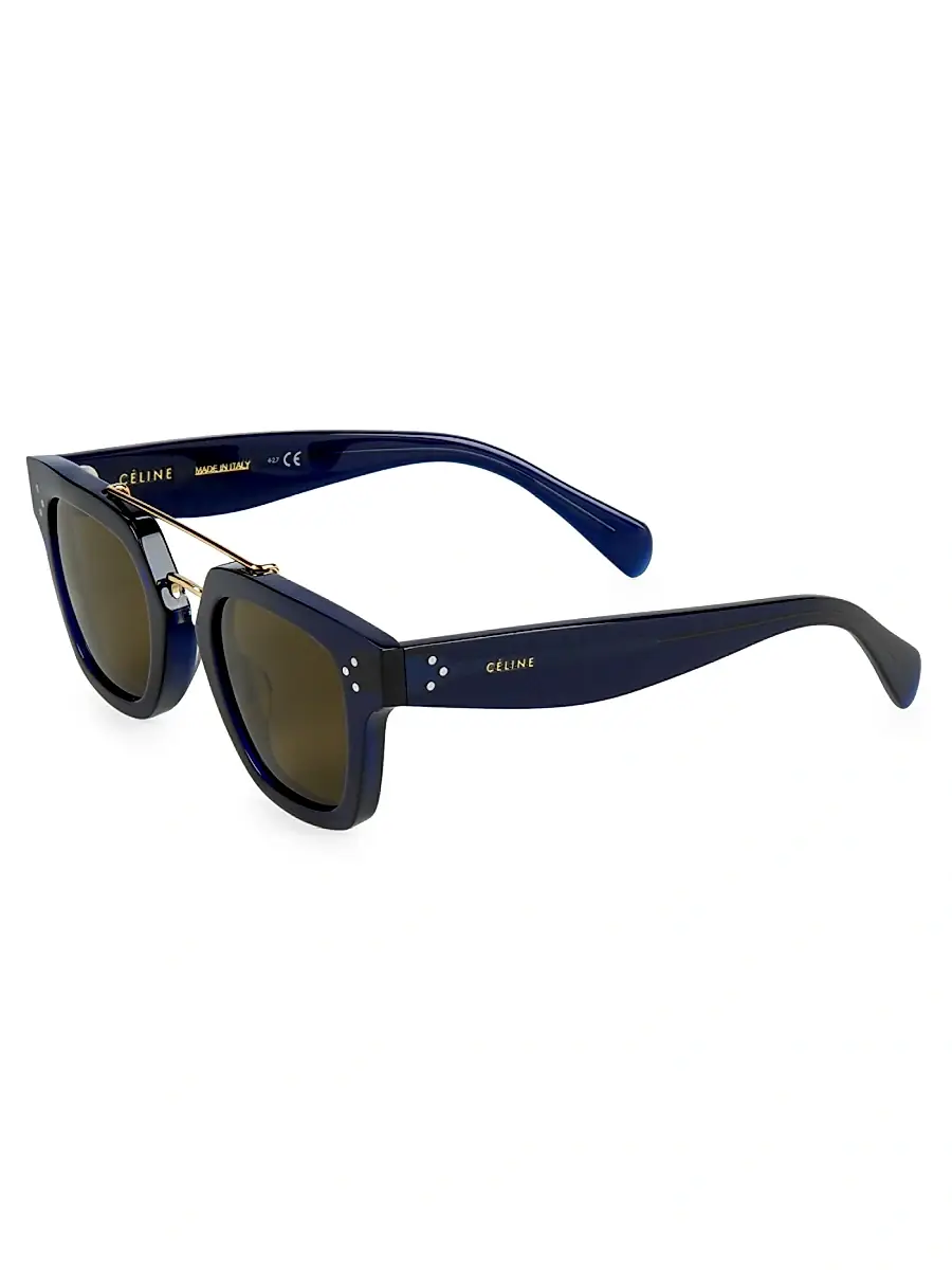 Men's 47MM Plastic Square Sunglasses