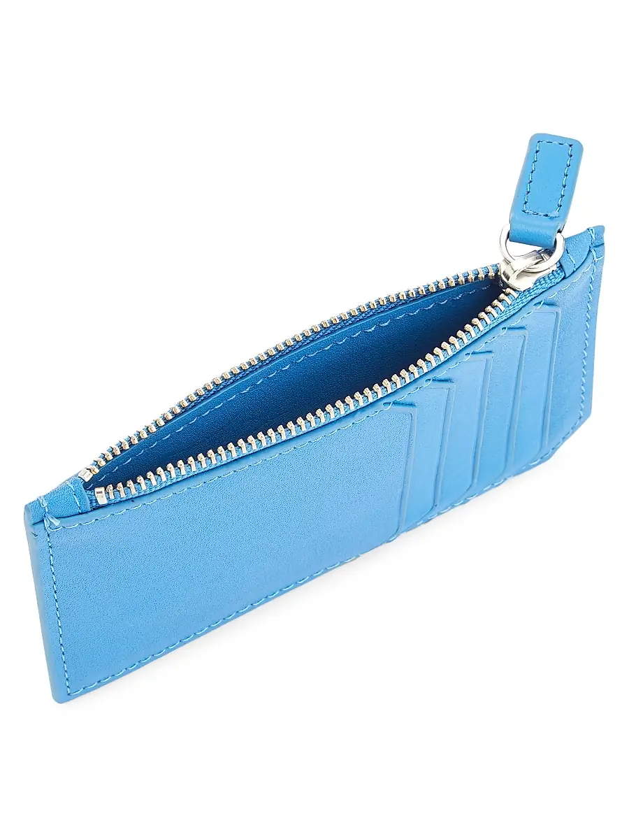 Royce New York Women's Zip Leather Card Wallet | Thumbnail 2