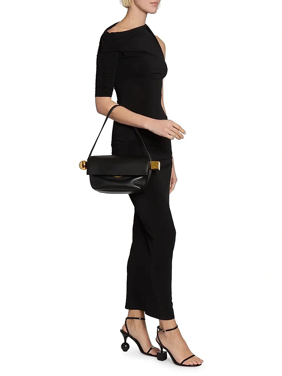 Jacquemus Women's Le Rond Carré Leather Shoulder Bag | Thumbnail 2 Jacquemus Women's Le Rond Carré Leather Shoulder Bag | Thumbnail 2
