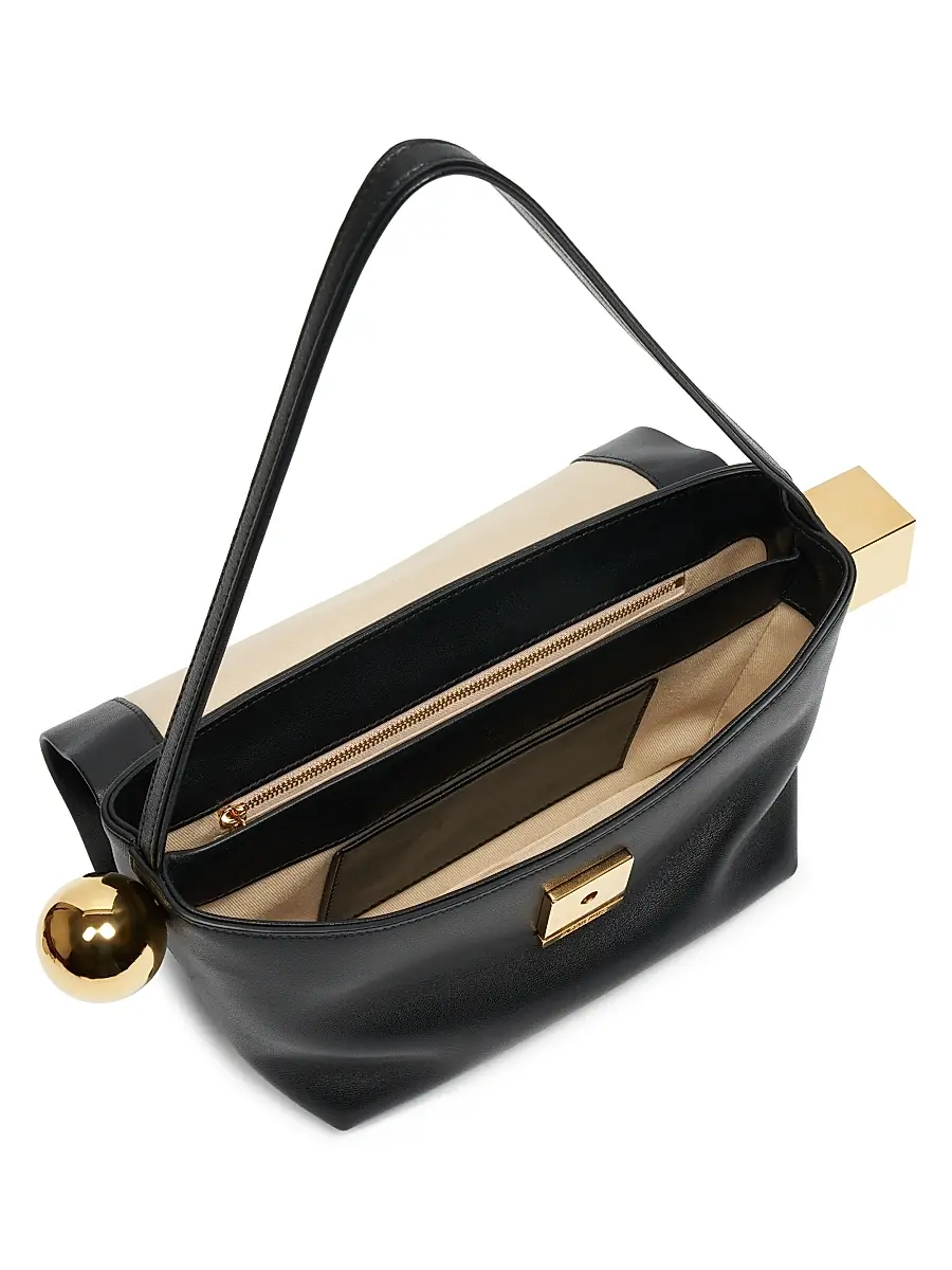 Jacquemus Women's Le Rond Carré Leather Shoulder Bag | Thumbnail 3 Jacquemus Women's Le Rond Carré Leather Shoulder Bag | Thumbnail 3