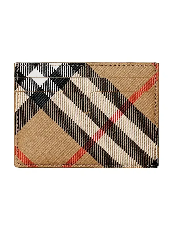 Men's Check Card Case Men's Check Card Case