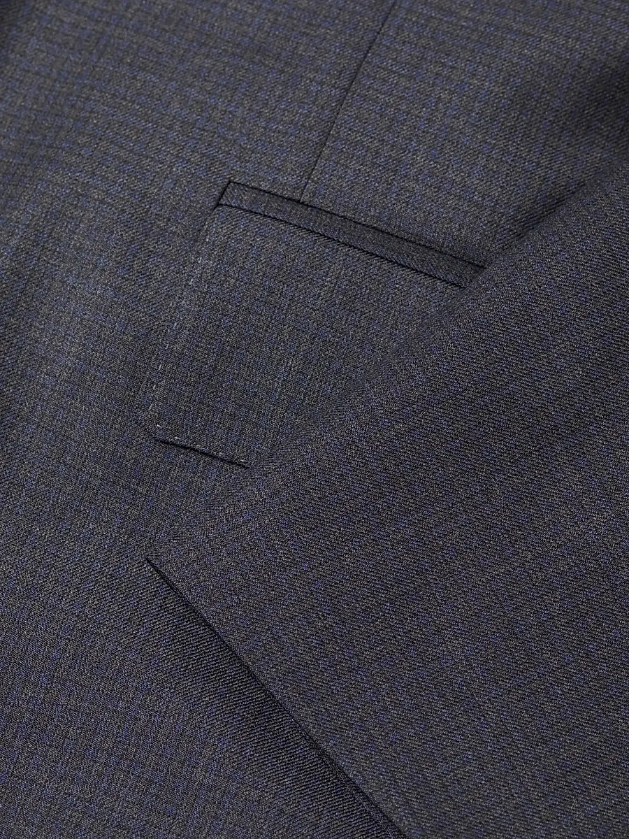 Canali Men's Wool Single-Breasted Suit - Dark Grey | Thumbnail 6