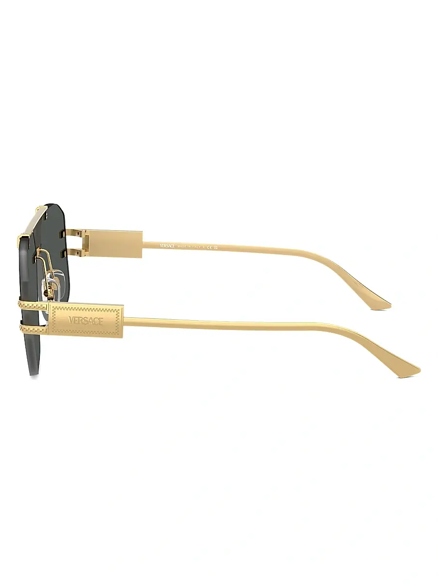 Versace Men's 60MM Rectangular Sunglasses | Thumbnail 3 Versace Men's 60MM Rectangular Sunglasses | Thumbnail 3