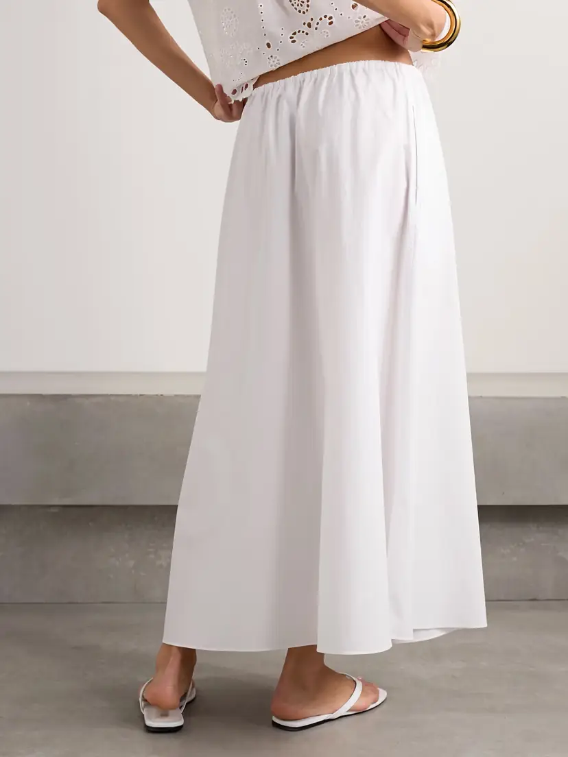 Matteau Organic Cotton-poplin Midi Skirt | Thumbnail 3 Matteau Organic Cotton-poplin Midi Skirt | Thumbnail 3