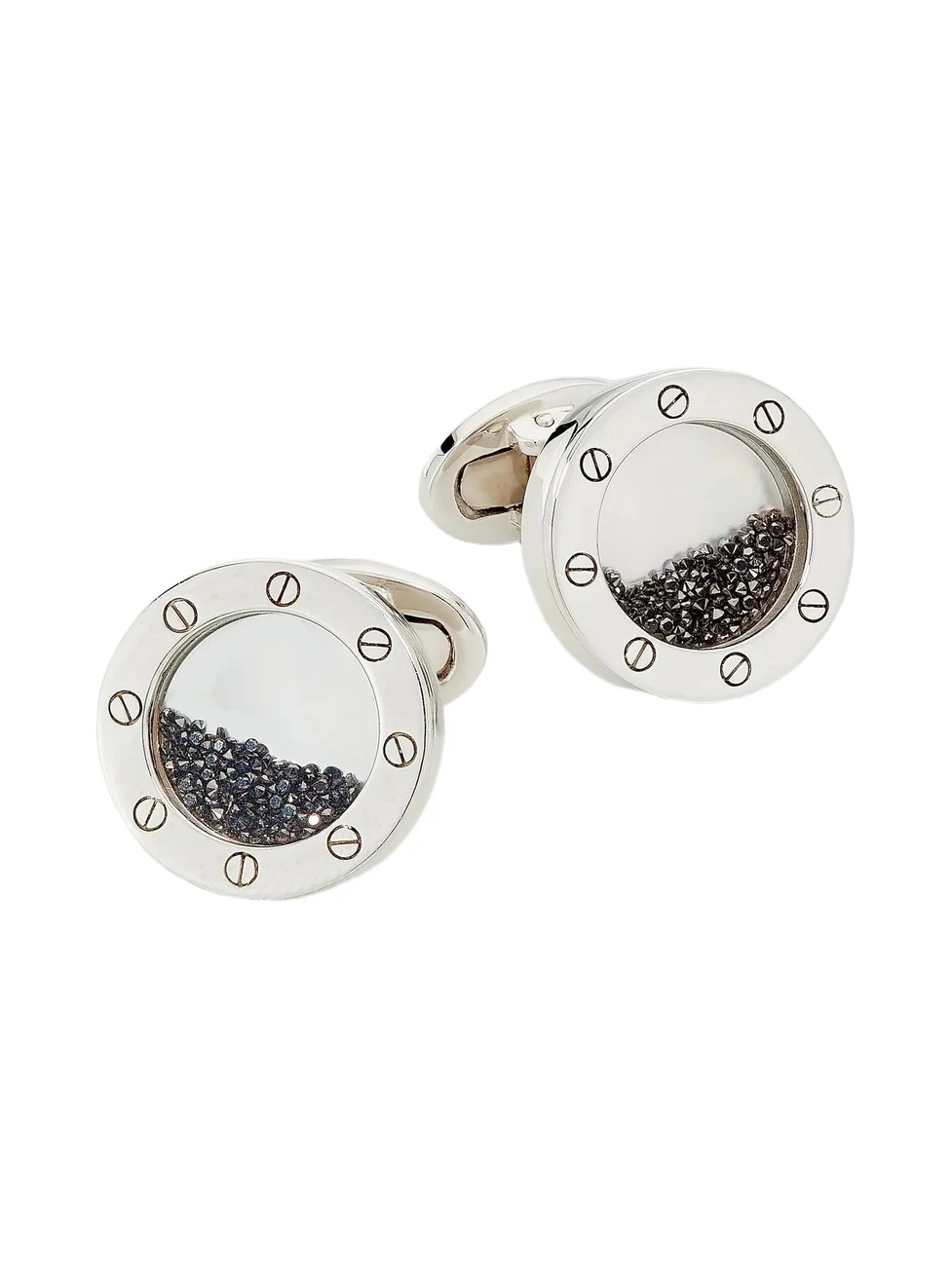 Jan Leslie Men's Sterling Silver, Black Onyx & 0.22 TCW Diamond Cufflinks