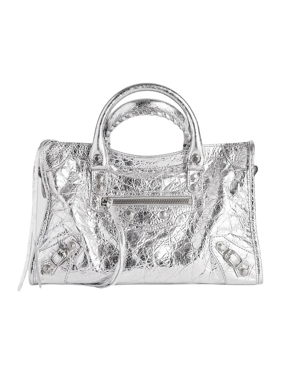 Women's Le City Small Top Handle Metallized Bag
