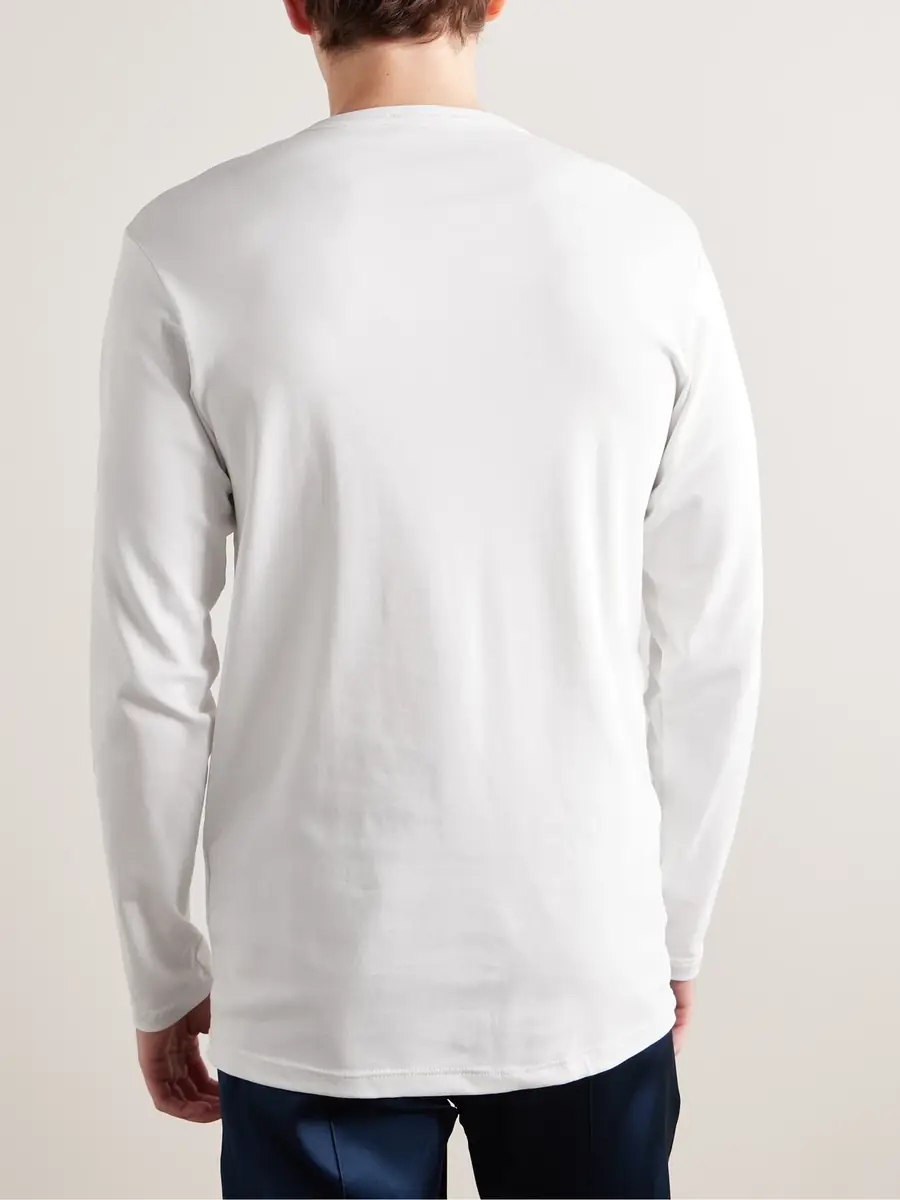 Tom Ford Stretch-Cotton Jersey Henley Pyjama T-Shirt - Men | Thumbnail 4 Tom Ford Stretch-Cotton Jersey Henley Pyjama T-Shirt - Men | Thumbnail 4