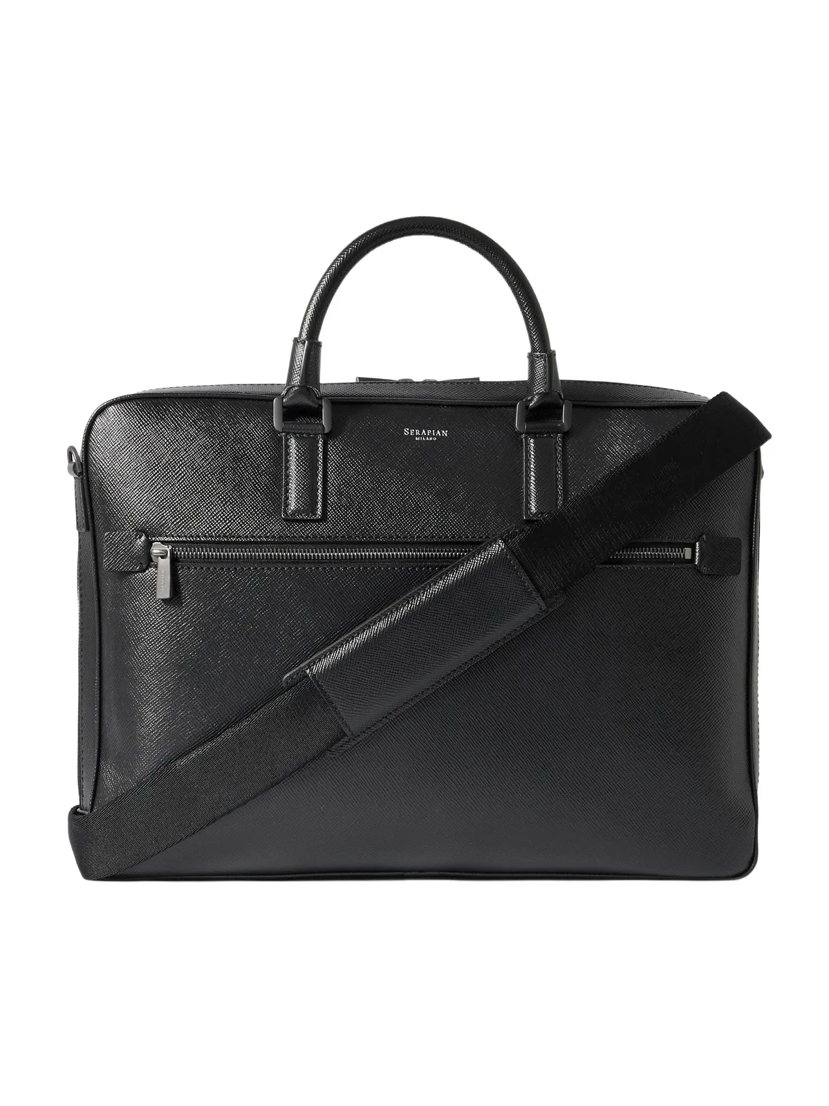 Evoluzione Cross-Grain Leather Briefcase - Men Evoluzione Cross-Grain Leather Briefcase - Men
