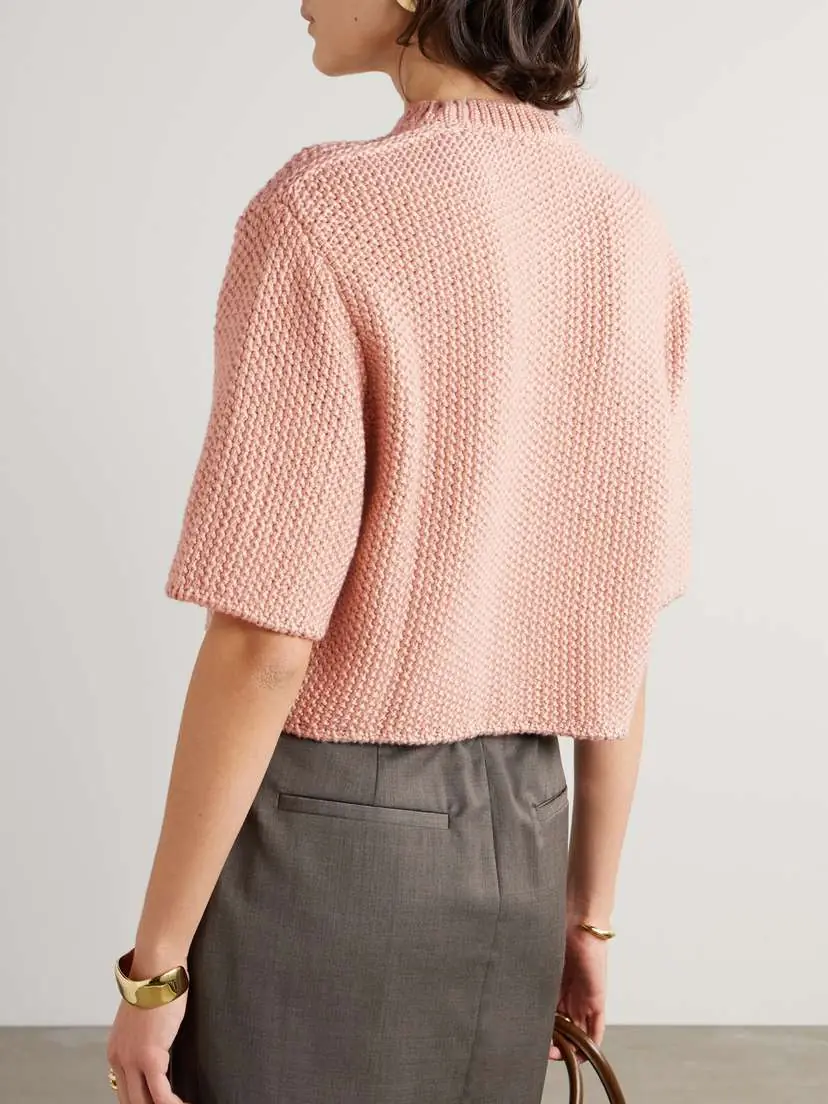 Loro Piana Boccioleto Crocheted Mohair-blend Sweater | Thumbnail 3