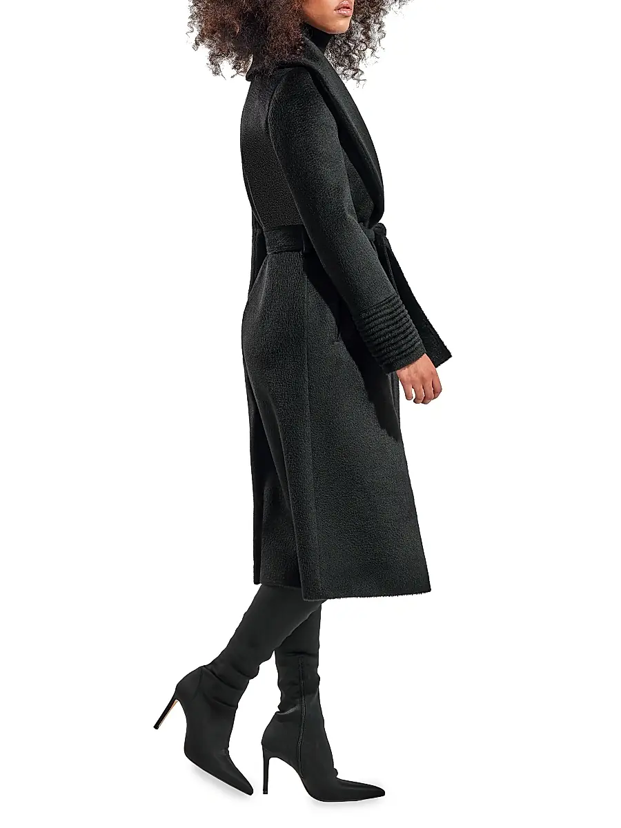 Sentaler Women's Belted Alpaca-Blend Wrap Coat | Thumbnail 4 Sentaler Women's Belted Alpaca-Blend Wrap Coat | Thumbnail 4