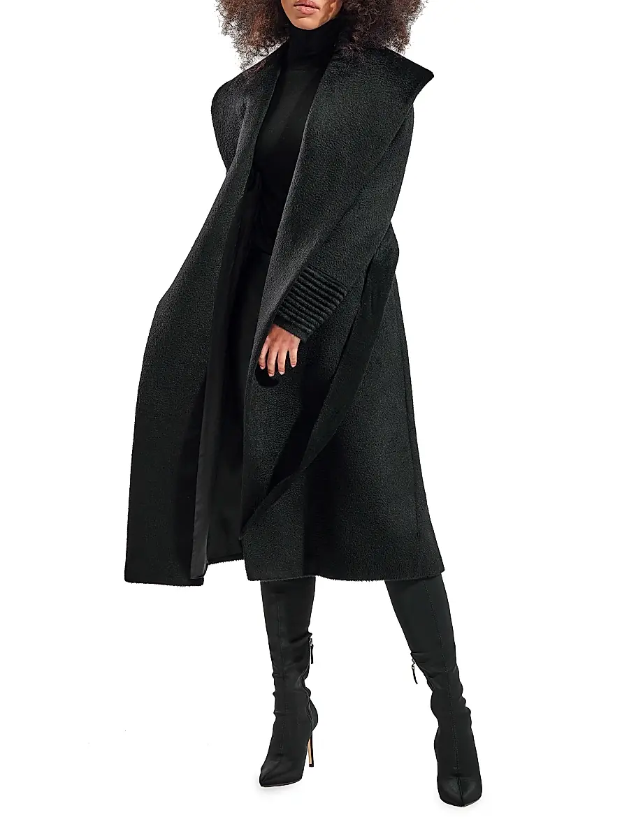 Sentaler Women's Belted Alpaca-Blend Wrap Coat | Thumbnail 6 Sentaler Women's Belted Alpaca-Blend Wrap Coat | Thumbnail 6