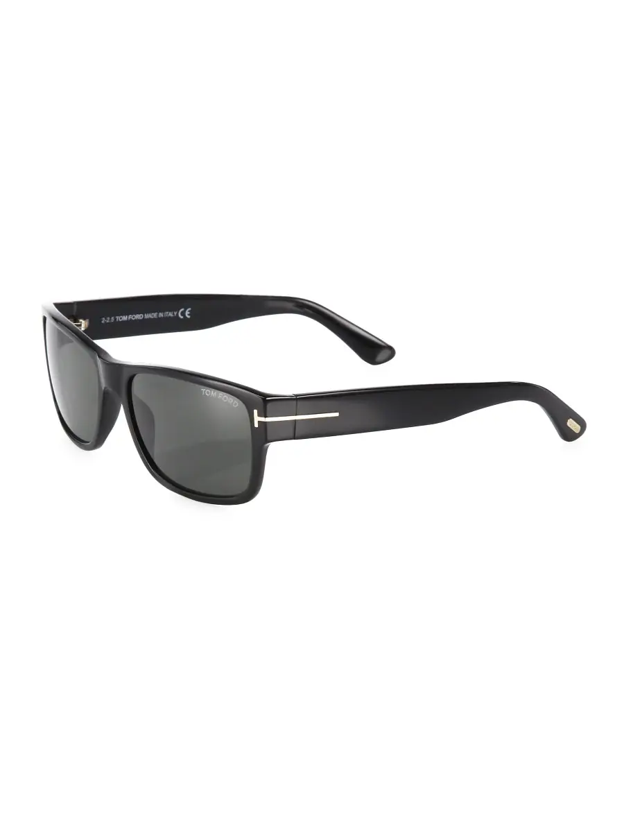 TOM FORD Men's Mason 58MM Rectangular Sunglasses - Black | Image 1 TOM FORD Men's Mason 58MM Rectangular Sunglasses - Black | Image 1