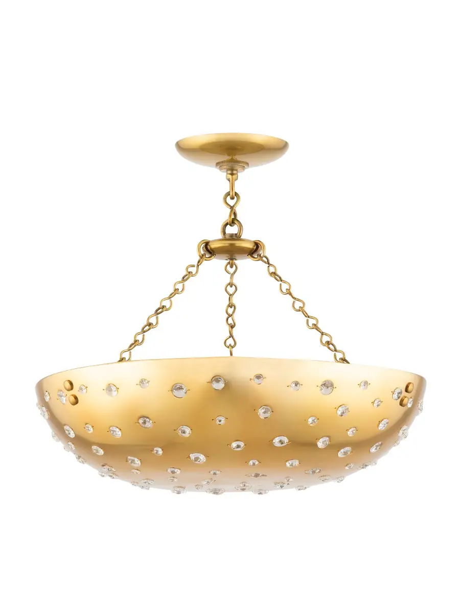 Hudson Valley Lighting Dalton 4-Light Pendant - Aged Brass | Image 1 Hudson Valley Lighting Dalton 4-Light Pendant - Aged Brass | Image 1