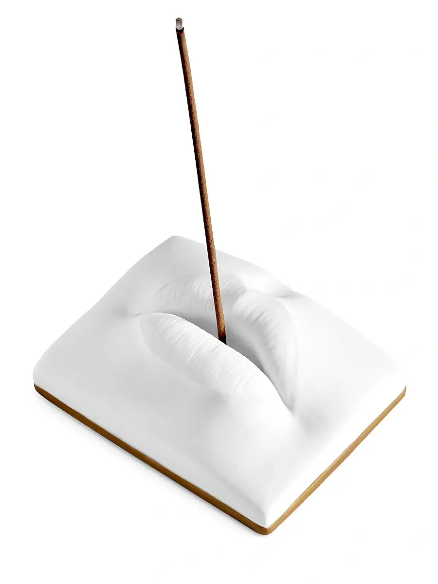 L'Objet Unisex Parfums de Voyage Smoking Lips Porcelain Incense Holder | Thumbnail 3