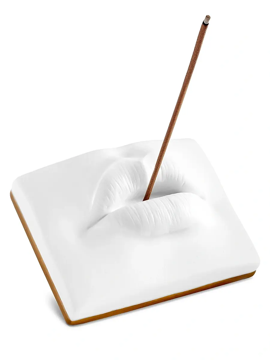 L'Objet Unisex Parfums de Voyage Smoking Lips Porcelain Incense Holder