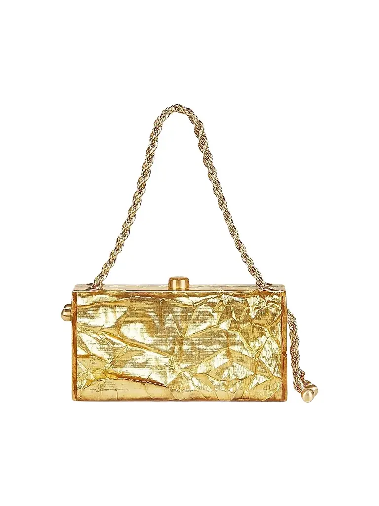 Cult Gaia Women's Hajar Acrylic Shoulder Bag - Gold | Image 1 Cult Gaia Women's Hajar Acrylic Shoulder Bag - Gold | Image 1