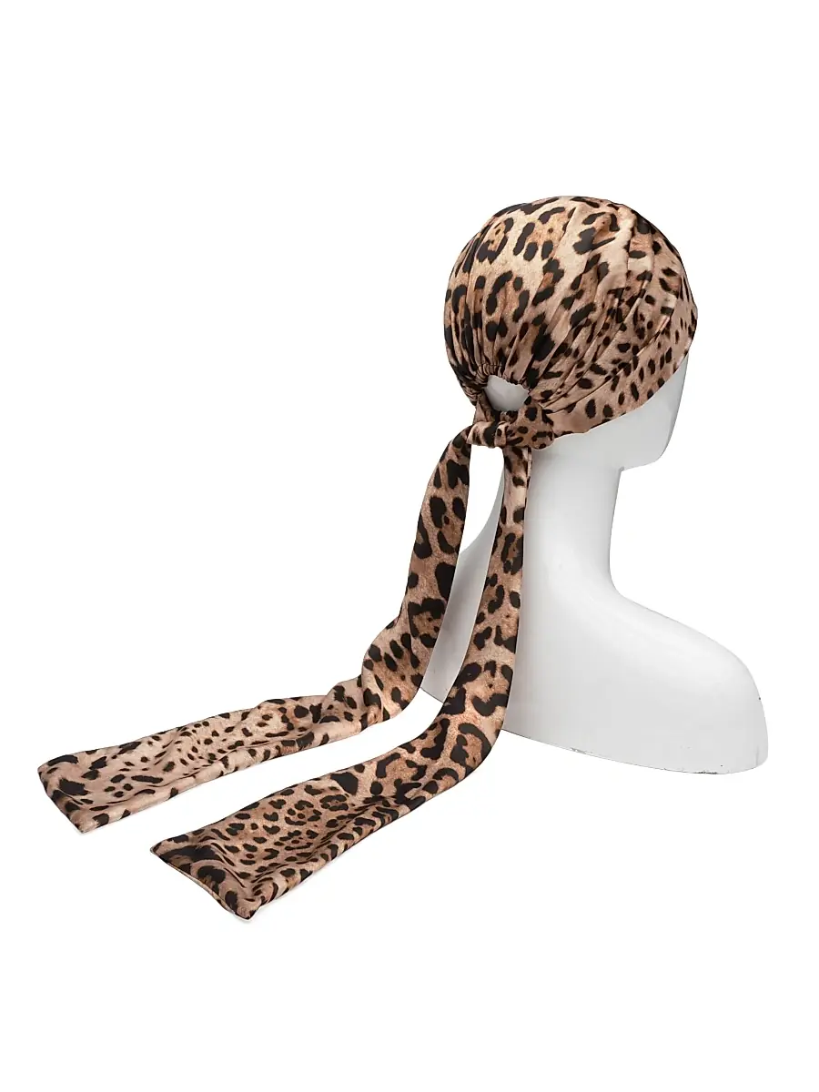 Eugenia Kim Women's Gigi Leopard Headscarf | Thumbnail 6 Eugenia Kim Women's Gigi Leopard Headscarf | Thumbnail 6