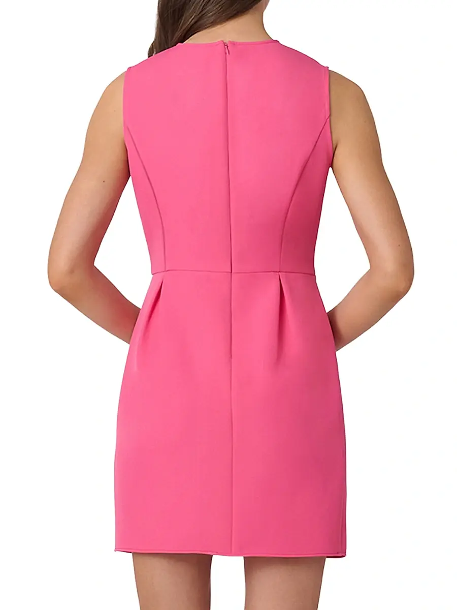 Shoshanna Women's London Crepe Bow Sleeveless Minidress | Thumbnail 3 Shoshanna Women's London Crepe Bow Sleeveless Minidress | Thumbnail 3