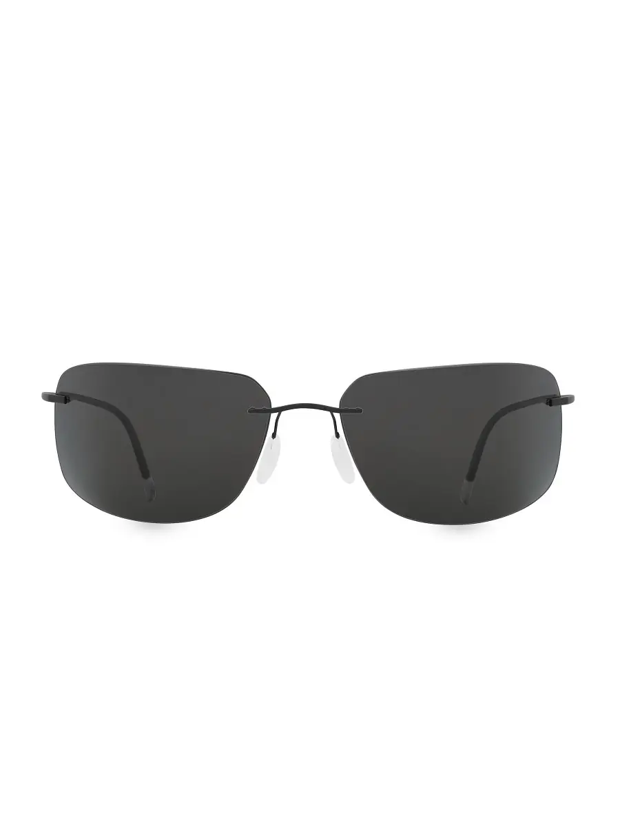 Silhouette Men's TMA Seefeld 63MM Rectangular Sunglasses - Black | Thumbnail 2