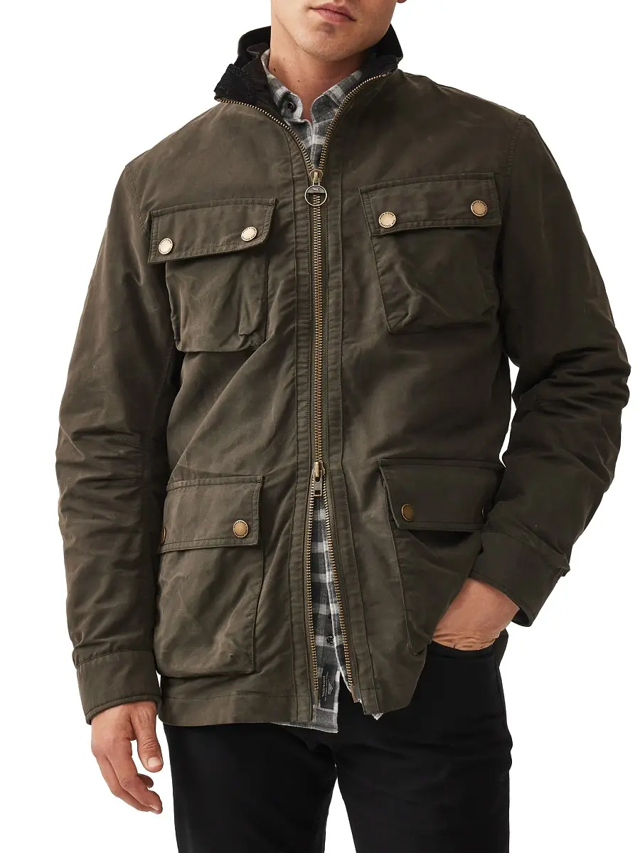Rodd & Gunn Men's Aberdeen Waxed Cotton-Blend Jacket | Thumbnail 3