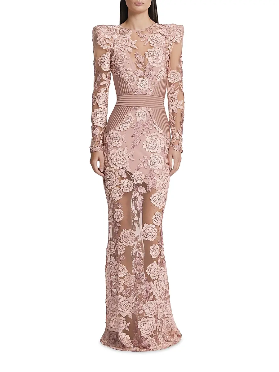 Zhivago Women's The Beginning Floral Lace Gown | Thumbnail 3 Zhivago Women's The Beginning Floral Lace Gown | Thumbnail 3