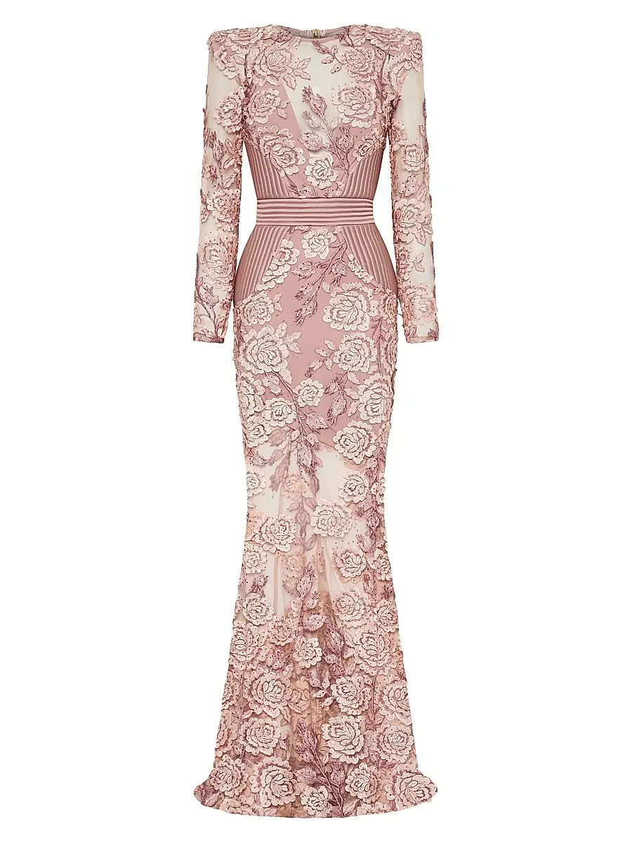 Women's The Beginning Floral Lace Gown Women's The Beginning Floral Lace Gown