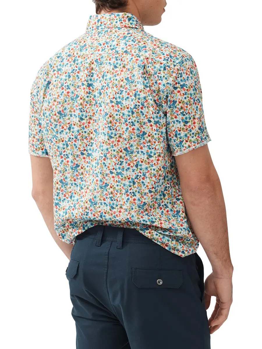 Rodd & Gunn Men's The Forks Floral Cotton Shirt | Thumbnail 3 Rodd & Gunn Men's The Forks Floral Cotton Shirt | Thumbnail 3
