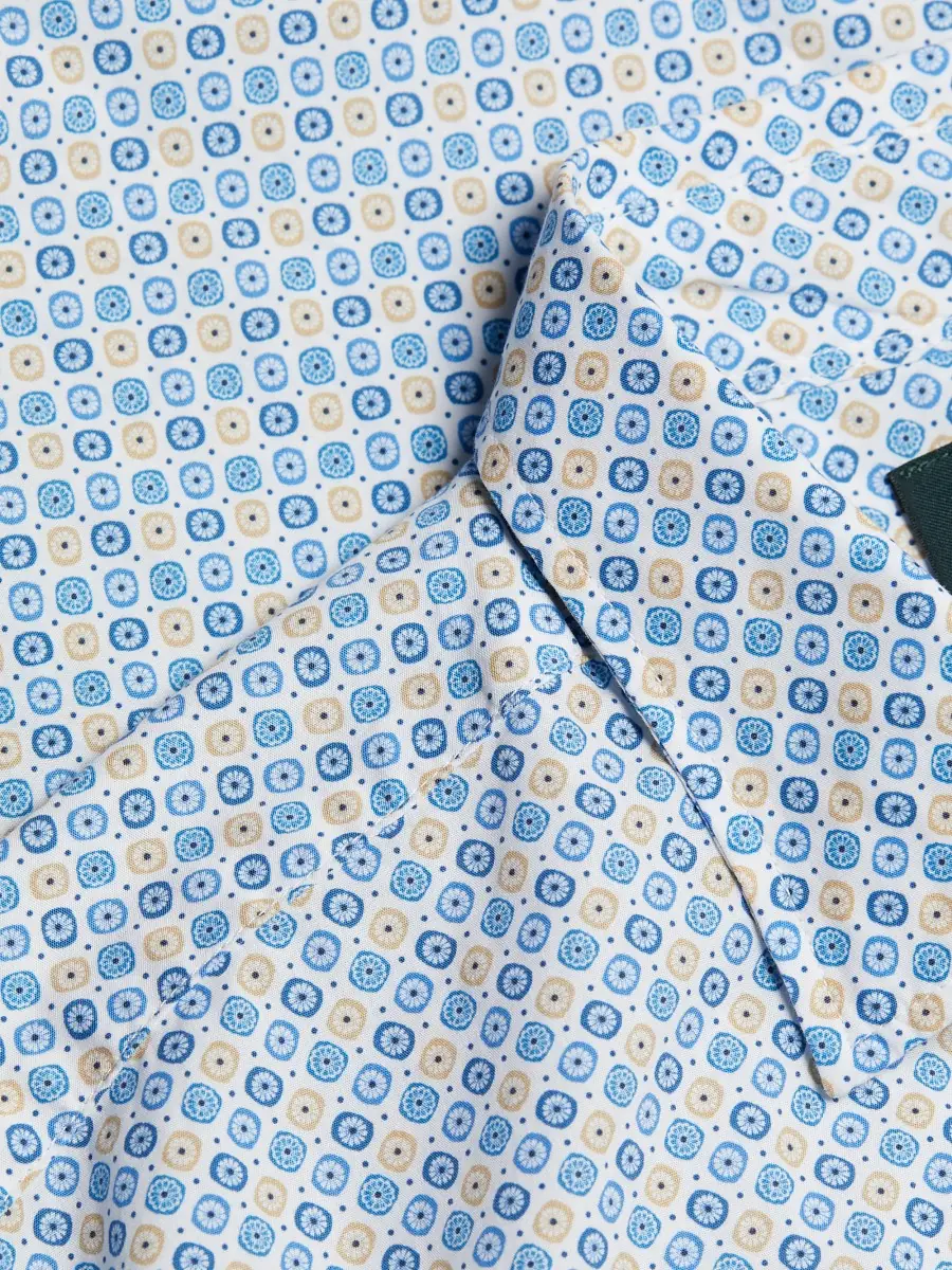 Rodd & Gunn Men's Glenariffe Geometric Cotton Short-Sleeve Shirt | Thumbnail 6 Rodd & Gunn Men's Glenariffe Geometric Cotton Short-Sleeve Shirt | Thumbnail 6