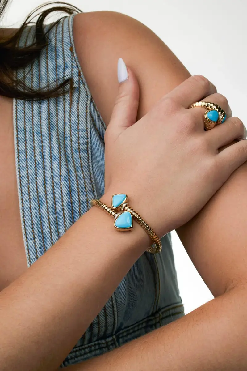 Marina B Turquoise Trisolina Bracelet | Thumbnail 4